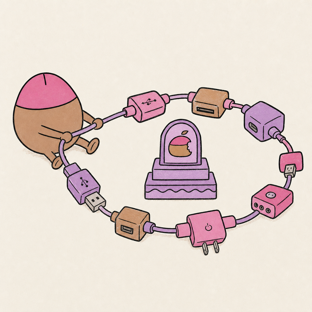 AirDih dongle illustrated product scene